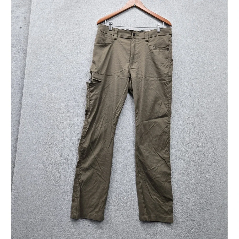 Wrangler Men Pants 34X32 Olive ATG All Terrain Gear Cliffside Utility READ